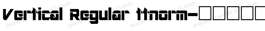 Vertical Regular ttnorm字体转换
